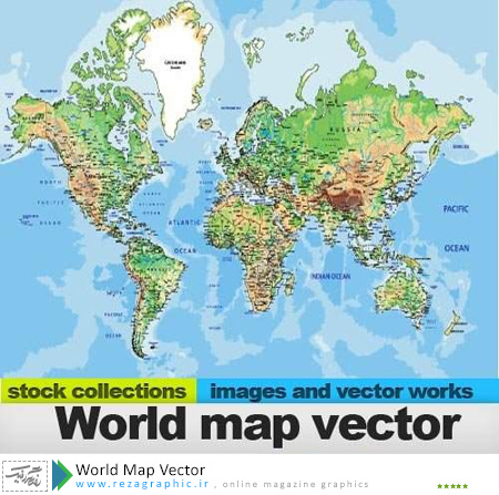 15 وکتور نقشه جهانی